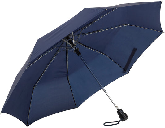 Μπλε μαρίν ομπρέλα βροχής, αυτόματη, μίνι.