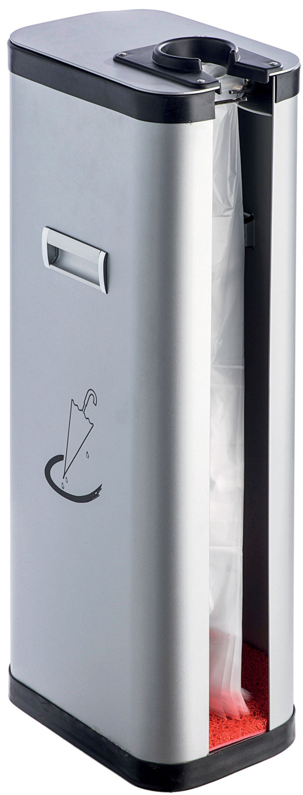 Σταντ συσκευασίας βρεγμένων ομπρελών βροχής.