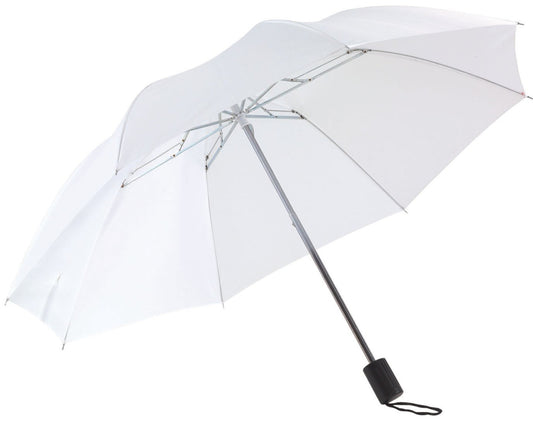 Λευκή παιδική ομπρέλα βροχής, σπαστή, απλή, και σε πολλά χρώματα.