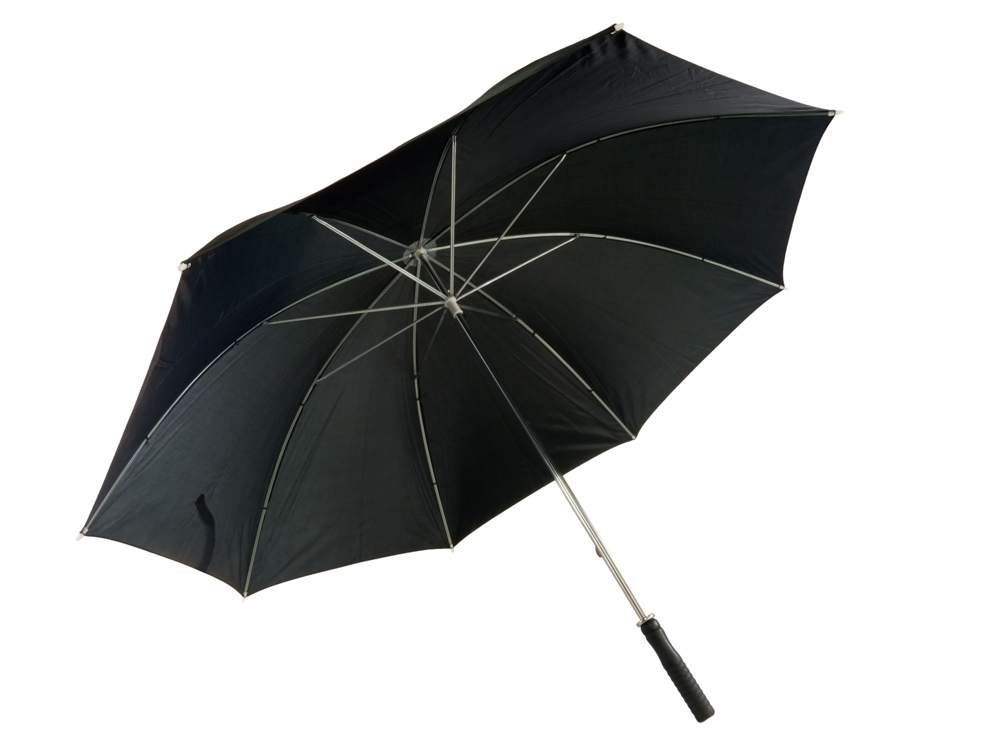 Μαύρη ομπρέλα βροχής, συνοδείας, με 8 διπλές ακτίνες.