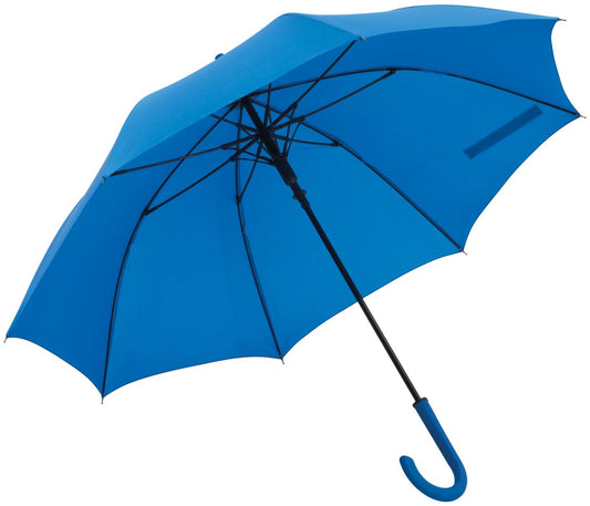Μπλε ρουά ομπρέλα βροχής, αυτόματη,  μακριά, με ανθρακόνημα.
