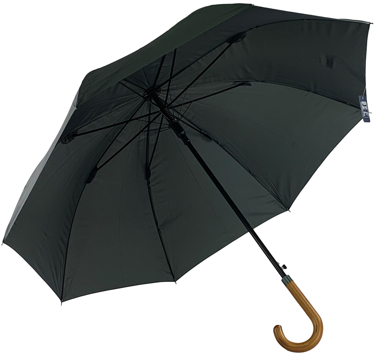 Γκρί (σκούρο) μακριά ομπρέλα βροχής συνοδείας αυτόματη.