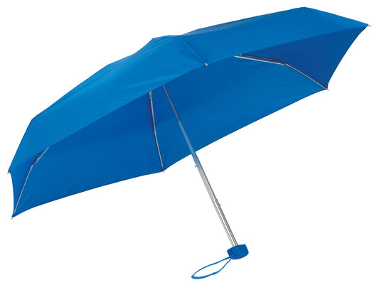 Μπλε ρουά ομπρέλα βροχής, έξτρα μίνι, με ειδική θήκη με φερμουάρ.