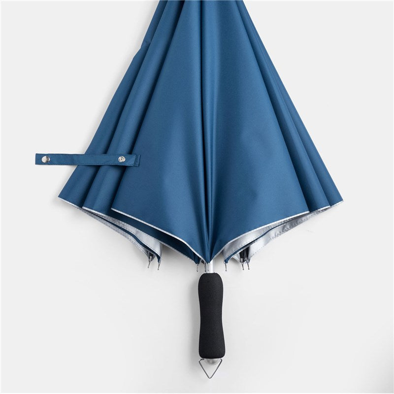 Μπλε Μαρίν/Ασημί. Ομπρέλα για τον ήλιο και την βροχή! (κωδικός 01-03-0537).