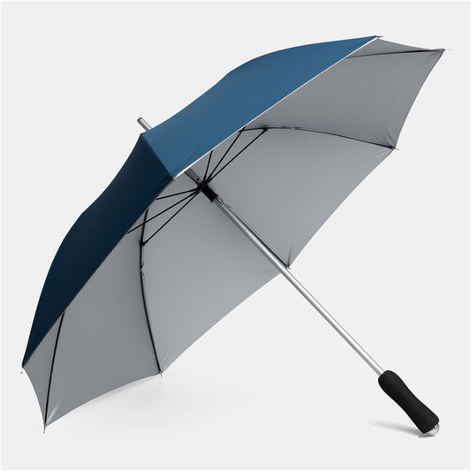 Μπλε μαρίν/ασημί ομπρέλα, για τον ήλιο και την βροχή!