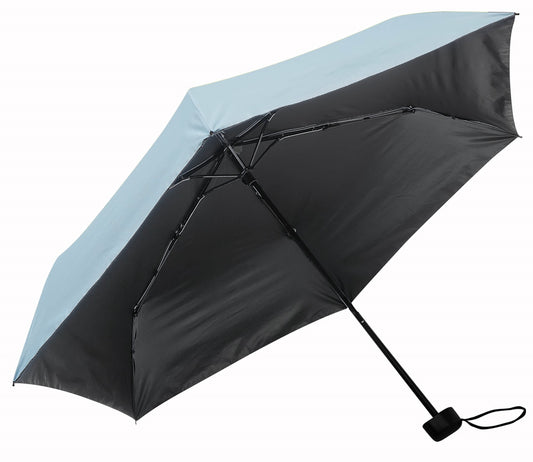 Γαλάζιο /Μαύρο ομπρέλα μίνι για τον ήλιο και την βροχή.