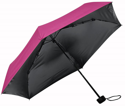 Φούξια /Μαύρο ομπρέλα μίνι για τον ήλιο και την βροχή.