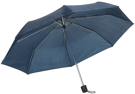 Μπλε μαρίν ομπρέλα βροχής, απλή, μίνι.