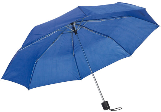 Μπλε ρουά ομπρέλα βροχής, απλή, μίνι.