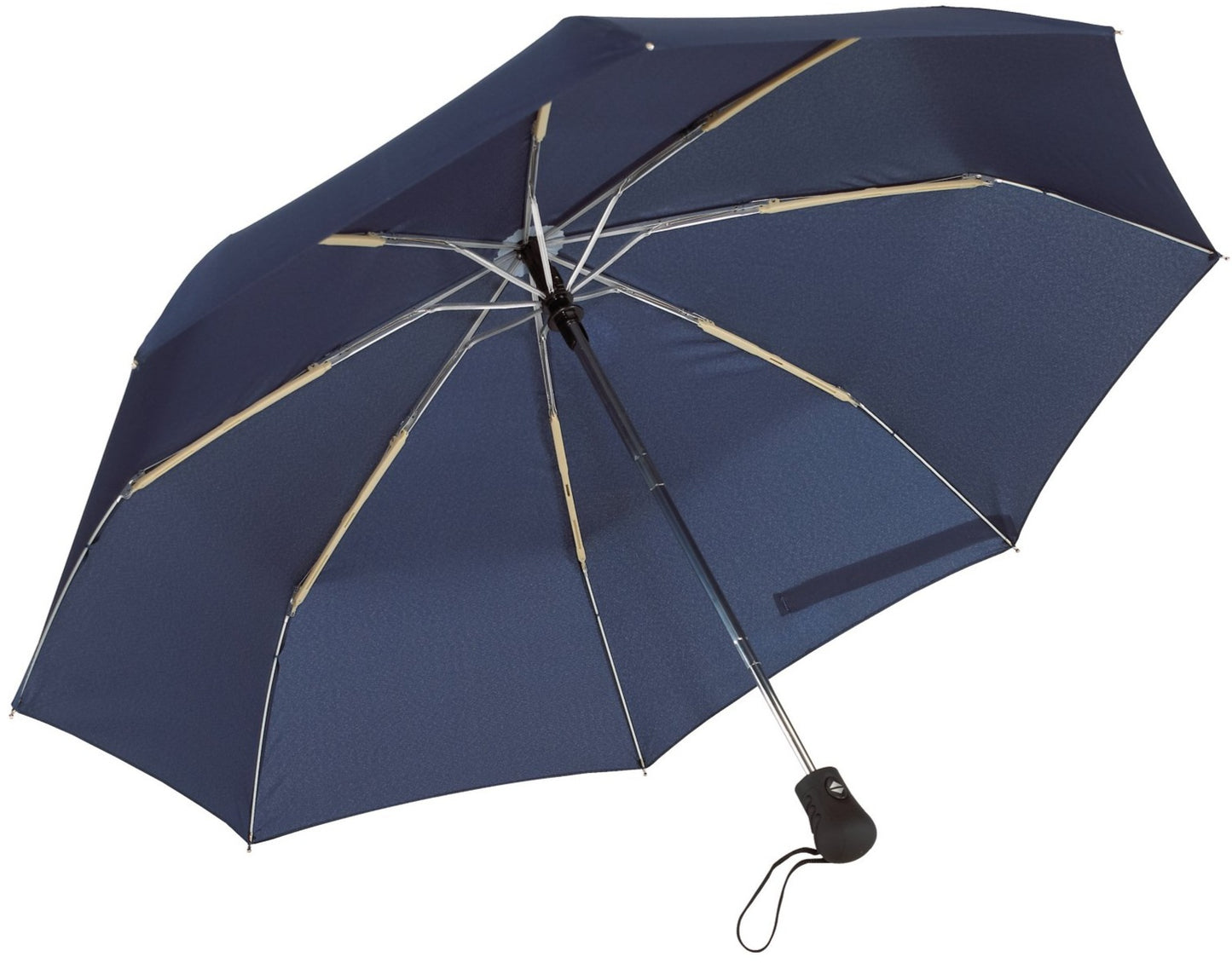 Μπλε μαρίν (σκούρο) ομπρέλα βροχής, μίνι, αντιανεμική και twinmatic.