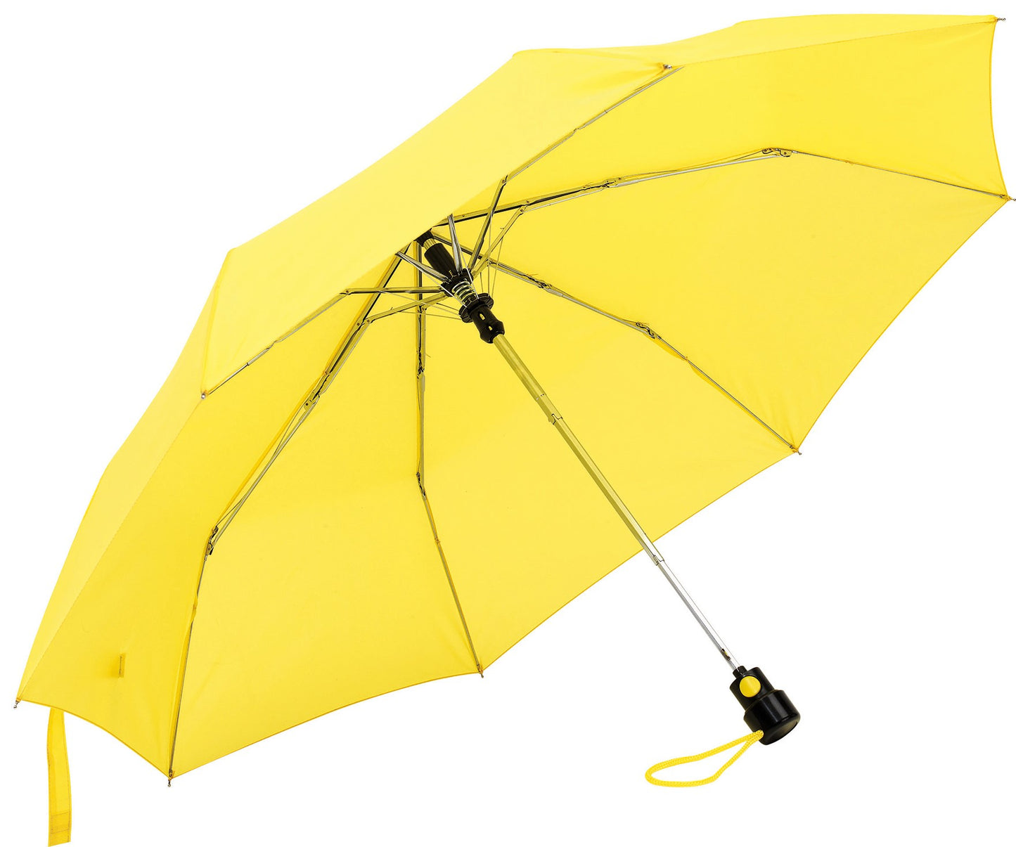 Κίτρινη ομπρέλα βροχής, αυτόματη, μίνι.