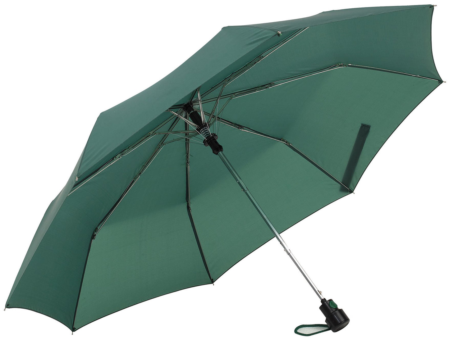 Πράσινο σκούρο ομπρέλα βροχής, αυτόματη, μίνι.