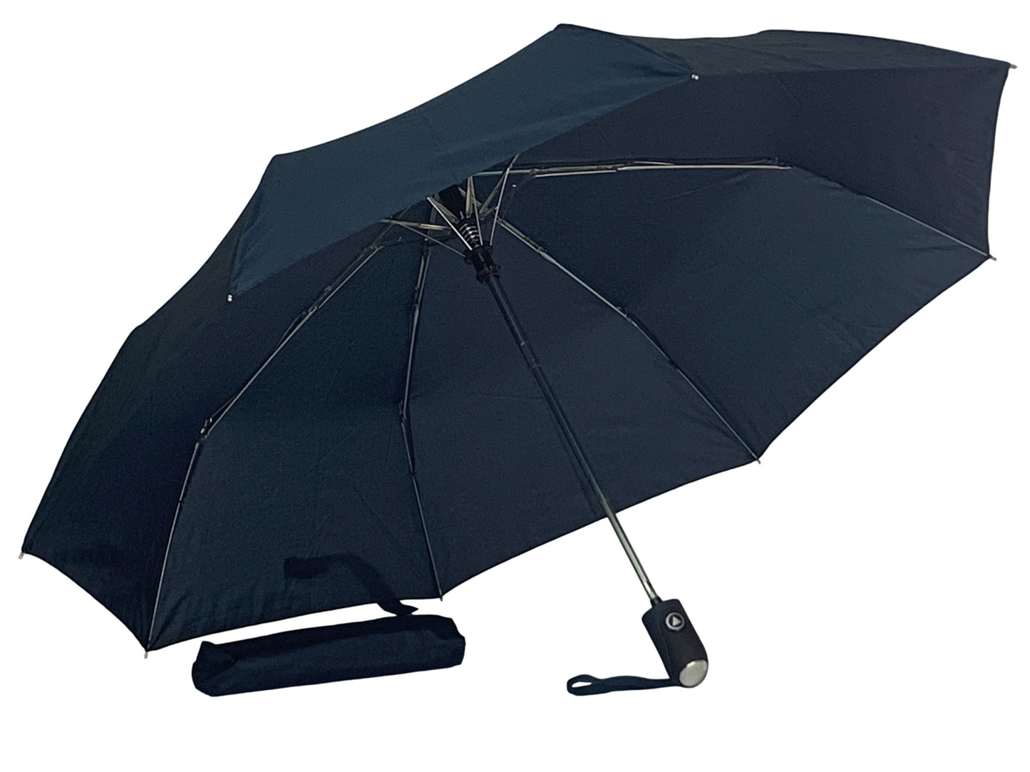 Μπλε Μαρίν. Ομπρέλα Βροχής Σπαστή Αυτόματη με πολύ όμορφη λαβή.  (Κωδ. 01-01-0205)