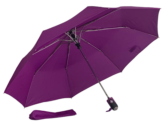 Μωβ. Ομπρέλα Βροχής Σπαστή Αυτόματη με πολύ όμορφη λαβή. (Κωδ. 01-01-0205)