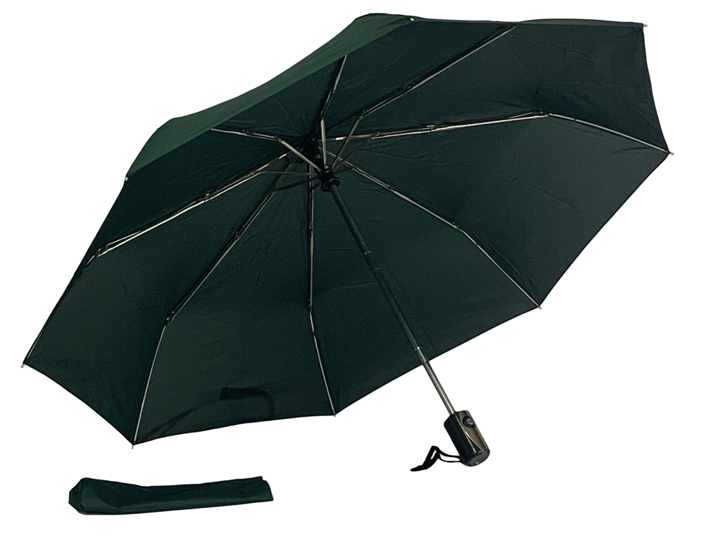 Πράσινο Σκούρο. Ομπρέλα Βροχής Αυτόματη Twinmatic, ακτίνες ανθρακόνημα. (κωδικός 01-01-0207)