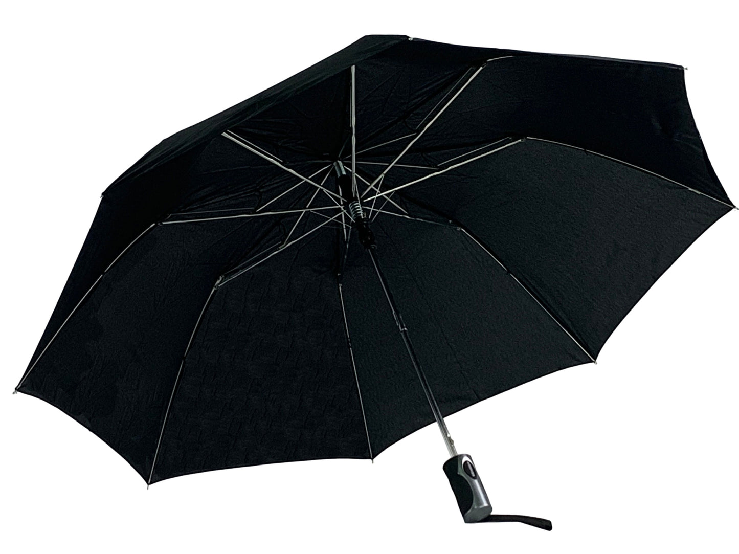 Μαύρη Ομπρέλα Βροχής Σπαστή, Αντιανεμική, και Αυτόματη (κωδικός 01-02-0260).