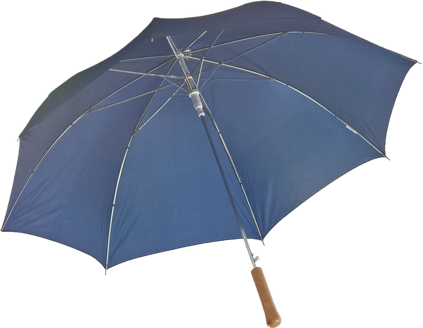 Μπλε Μαρίν (σκούρο) Ομπρέλα Βροχής Αυτόματη με ίσια ξύλινη λαβή (Κωδικός 01-03-0341).