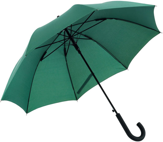 Πράσινη (σκούρο) ομπρέλα βροχής, μακριά, αυτόματη, αντιανεμική και με ανθρακόνημα.