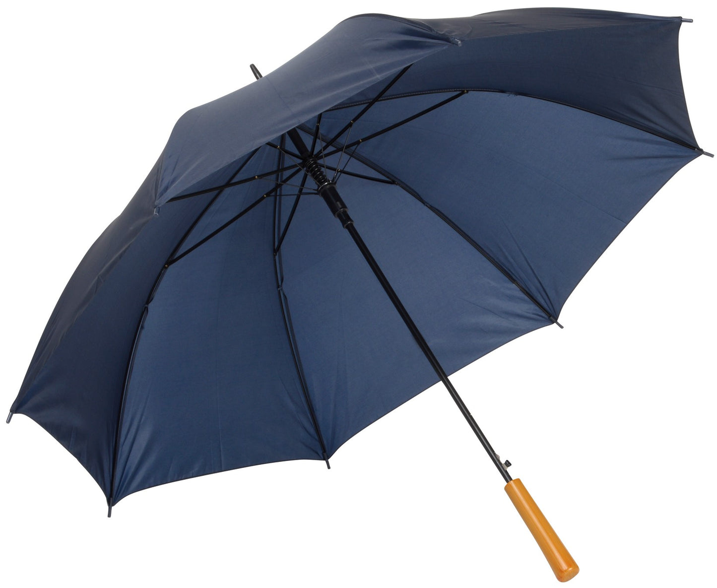 Μπλε μαρίν ομπρέλα βροχής, μακριά, αυτόματη.