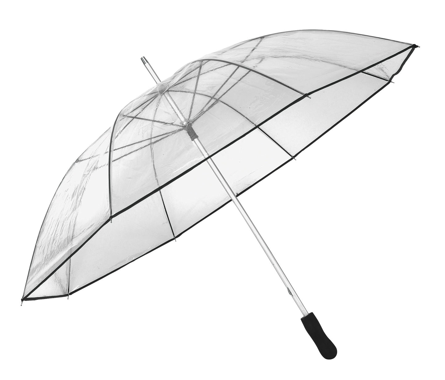 Διαφανής ομπρέλα PVC, μεγάλης διαμέτρου.